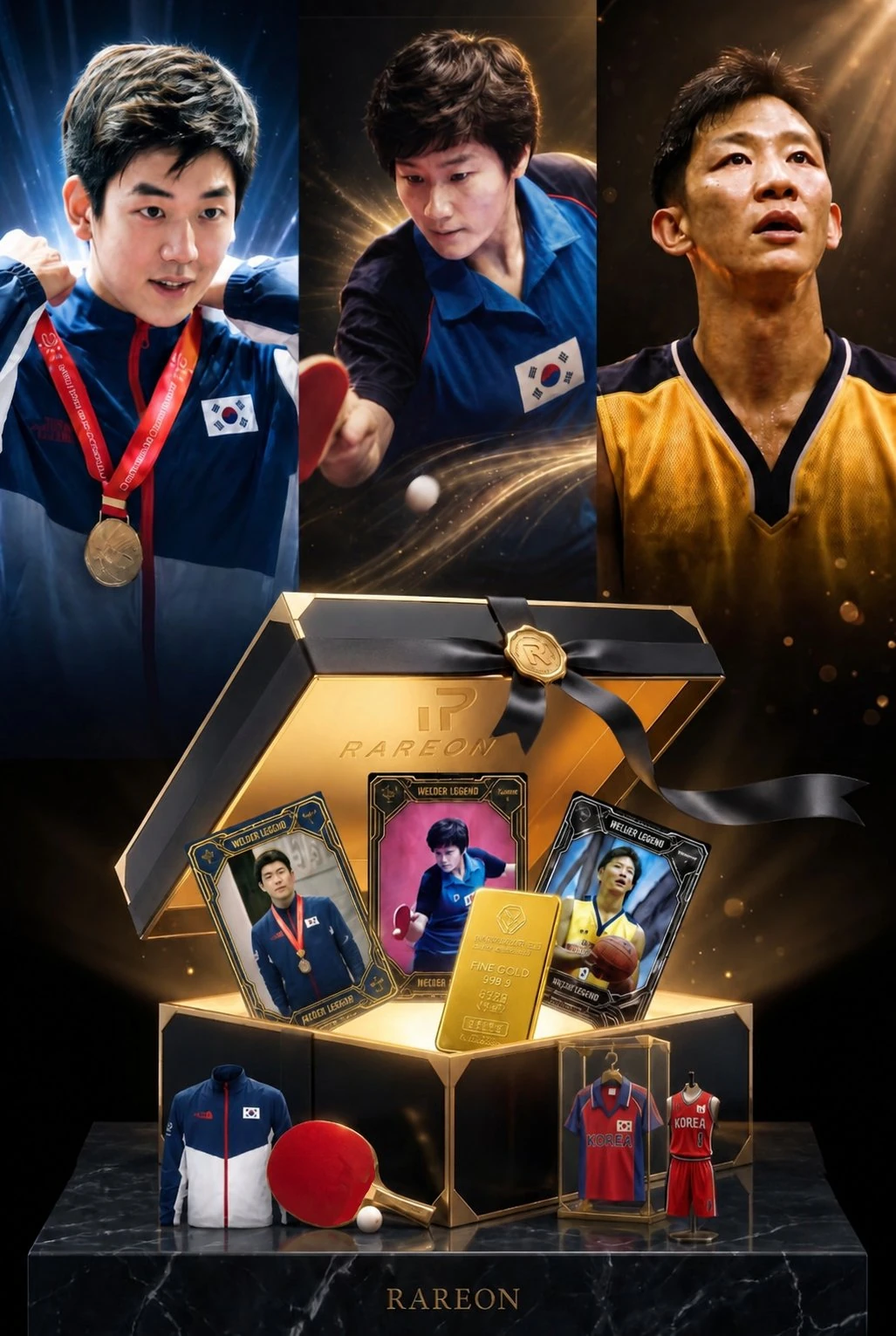허재, 현정화, 이용대 국가대표 TCG 컬렉션